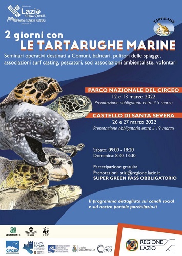 Due giorni con le tartarughe marine al Parco del Circeo