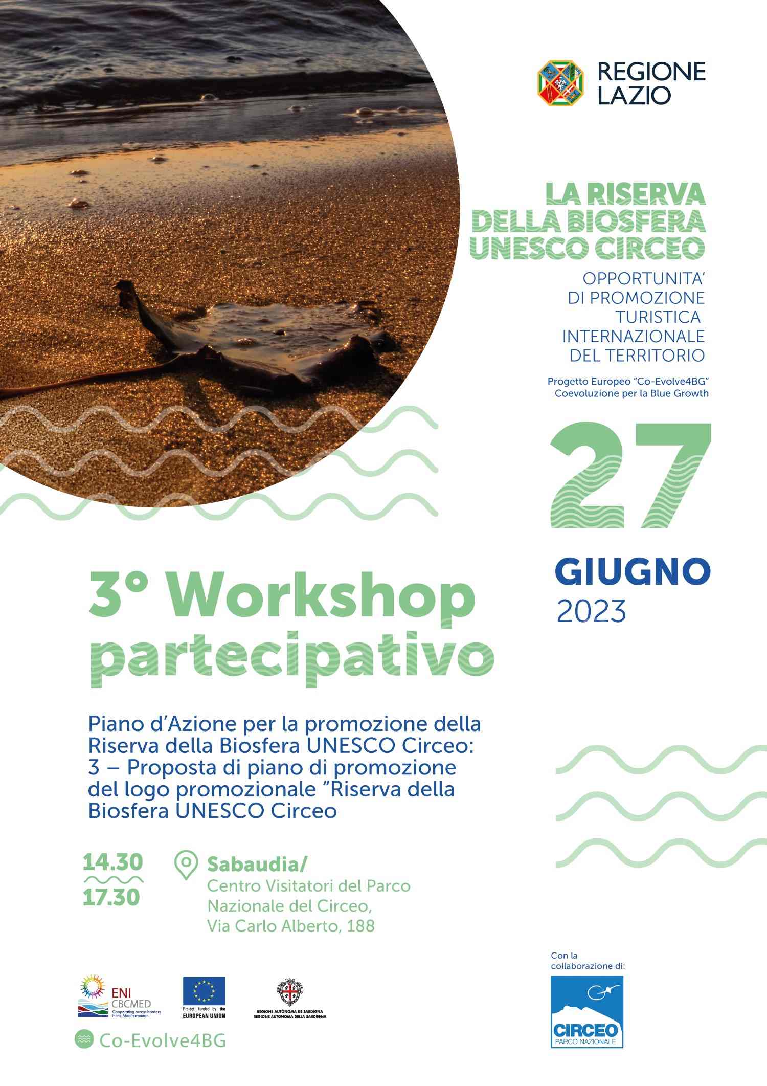 3° Workshop partecipativo “Piano d’Azione per la promozione della Riserva della Biosfera UNESCO Circeo